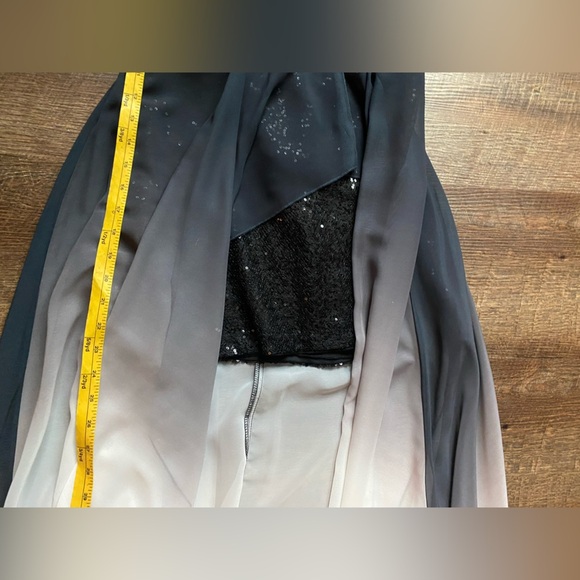 SPEECHLESS black white ombré high low dress prom formal hoco sz 7 juniors EUC - Picture 14 of 16